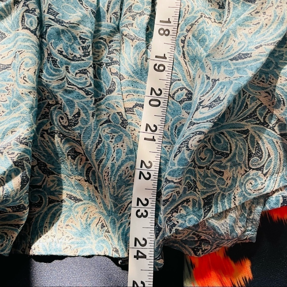Haute Hippie Tribe Blue Tassel  Long Sleeve Peasant Blouse - Picture 14 of 14
